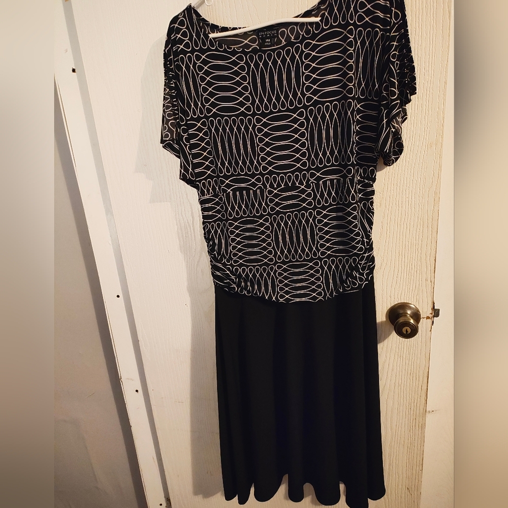 Enfocus Studio Black and White Dress